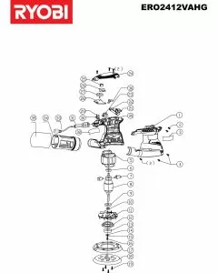 Buy A Ryobi ERO2412V Spare part or Replacement part for Your Sanders and Fix Your Machine Today